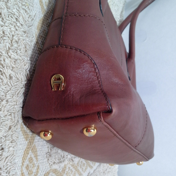 Etienne Aigner shoulder bag Red brown 11x8x3 - Picture 3 of 8